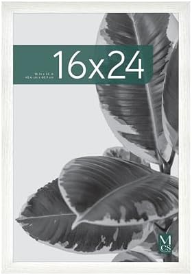 MCS Studio Gallery Poster Frame, 16x24, White Woodgrain, 1-Pack