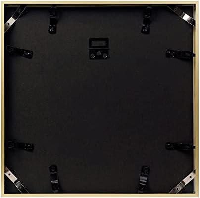 Frametory 2 Pack 12x12 Aluminum Frame with Mat for 8x8 Photo, Gold