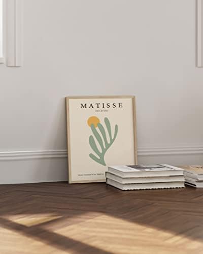 Haus and Hues Danish Pastel Aesthetic Matisse Poster - Danish Pastel Room Decor Aesthetic Matisse Print & Sage Green Wall Decor Matisse Cutouts Modern Wall Art Abstract Art Wall Decor Unframed 12"x16"