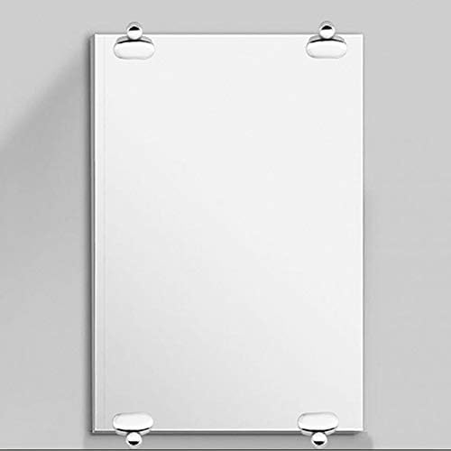 Mirror Clips - Glass Clips Clamps Holder for 3-5mm Thick Mirror 4PCS, Polished Chrome