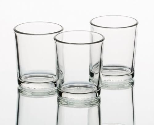 Set of 72 Yellow Lemon Meringue Scented Richland Votive Candles and 72 Clear Glass Eastland Votive Holders