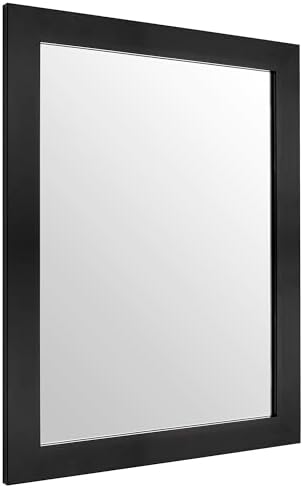 Ruomeng Wall Mirror Rectangle Decorative Mirror 12x16 Inch, Black | Decorative Wall Mirror for Bedroom Bathroom Living Room Dressing Room Entryway Small