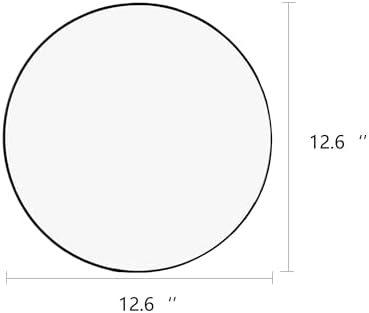 Funerom Black Round Wall Mirror 12.6 Inches Circle Mirror Bathroom Mirrors