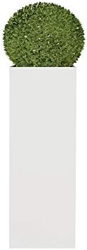 WGV Ceramic Block Vase 5" W x 14" H, (Multiple Size/Color Choices) Matte Tall Square Flower Planter Pot, Accents Home Office Tabletop Decor, Ideal Gifts White 1 Piece (CSB0514WT)