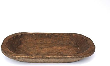 Thick Wooden Bread Bowl