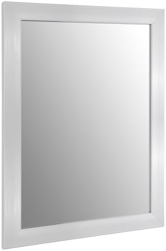 Ruomeng Wall Mirror Rectangle Decorative Mirror 12x16 Inch, Nickel | Decorative Wall Mirror for Bedroom Bathroom Living Room Dressing Room Entryway Small