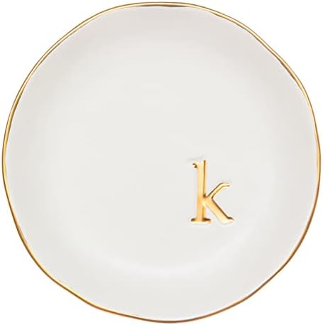 COLLECTIVE HOME Ceramic Jewelry Tray, Trinket Dish, Gifts for Women (K)