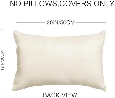 Highland Cow Decorative Throw Pillow Covers with Floral 12x20 Inch Farmhouse Scottish Cattle Boho Farm Animal Cushion Cover Spring Summer Cows Flowers Lumbar Pillowcase 2Pack for Couch Sofa