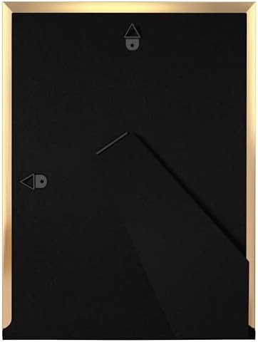 eletecpro 5x7 Enamel Picture Frame with Real Glass Cover, Black, 1-Pack