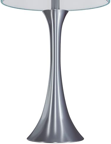 Grandview Gallery "24.25"" Brushed Nickel Table Lamp Set w/Turquoise Shade (ST90654)