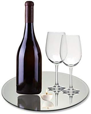 6 Inch, Pack of 2 Small Mirrors for Crafts, Round Mirror for Tables at Wedding, Mirror Tiles for Crafts and DIY Projects