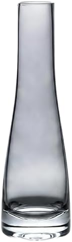 Erioctry Single Bud Vase, Hand-Made Blown Art, Clear Glass, Single Stem Vase, Home & Office Decor, Wedding Party Event