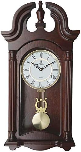 Pendulum Wall Clock, Hanging Wooden Grandfather Wall Clock, Quiet