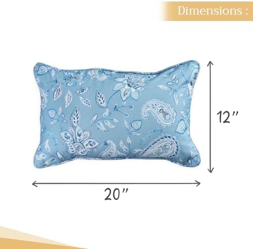 Maison d' Hermine Throw Pillow Covers 100% Cotton (12" x 20" - Pack of 1)