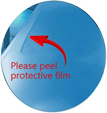 Marketing Holders Acrylic Mirror 5" Wide Round Medium Blue .118" Thick No Adhesive Reflective Pieces Perfect for DIY Arts and Crafts School Projects Home or Office Decor Special Events