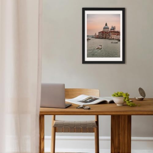 Vittanly 12x16 Picture Frames Set of 5, Wall Mounting, Black
