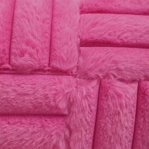 All Smiles Hot Pink Decorative Throw Pillow Covers 26x26 Set of 2
