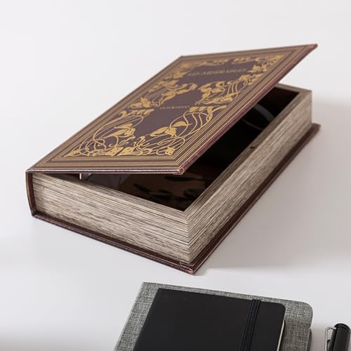 Soul & Lane - Hollow Book Storage Box, Hidden Compartment, Vintage Brown