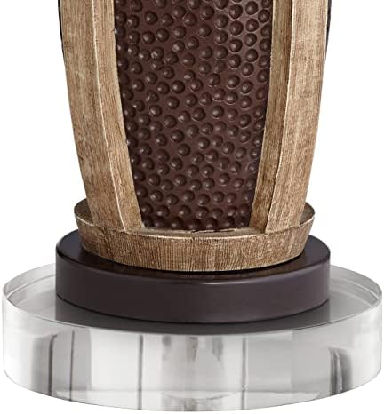 Parker 28 1/2" Tall Table Lamp USB Bronze Brown + Round + Acrylic Risers
