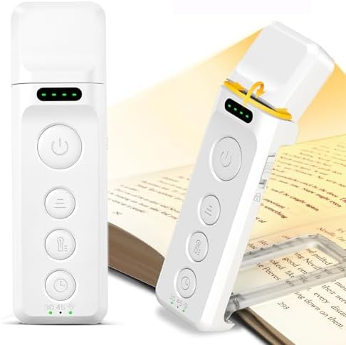 Glocusent 14 LED Book Light for Reading in Bed, USB-C Rechargeable