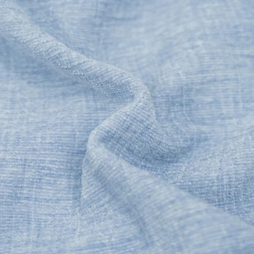 CaliTime Decorative Couch Throw Pillow Covers 20 X 12 Inches Baby Blue
