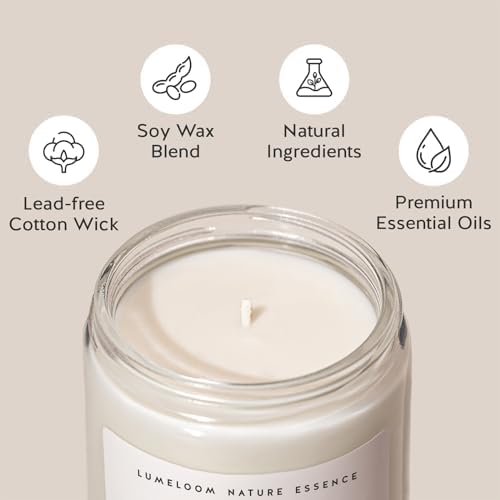 LUMELOOM Sympathy Gifts for Loss of Loved One- 9oz Lavender Scented Candle