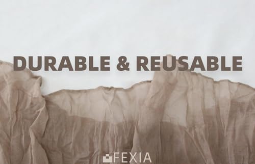 FEXIA Nude Brown Cheesecloth Table Runner Wedding Decorations Boho Decor