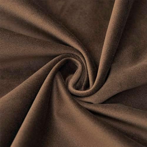 JUSPURBET 26x26 Euro Velvet Throw Pillow Covers Set of 2,Brown