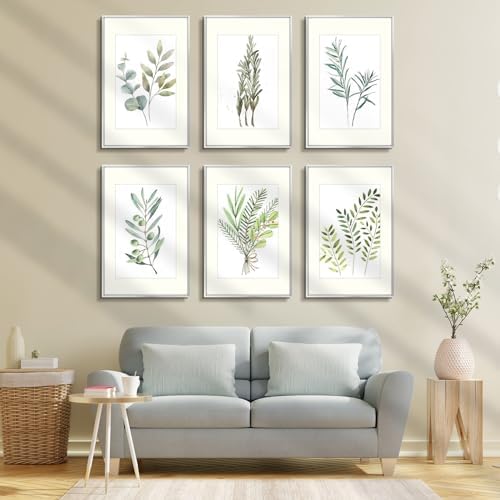 Golden State Art 16x24 Silver Aluminum Frame, Real Glass, Mat Fits 12x18