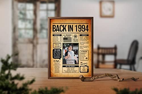 Back in 1994 Poster Sign, Personalized Birthday Gifts Idea, Custom 1994 Historical Birthday Newspaper, Born in 1994 Birthday Party Decorations, Fun Fact for the Day You Were Born, Decor Art Print