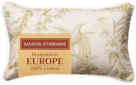 Maison d' Hermine Throw Pillow Covers 100% Cotton (12" x 20" - Pack of 1)