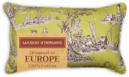Maison d' Hermine Throw Pillow Covers 100% Cotton (12" x 20" - Pack of 1)