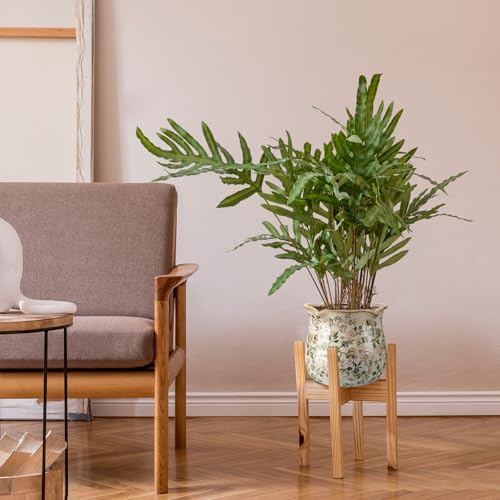 Newtay 6 Inch Vintage Ceramic Planters Crackle Glaze,Plain