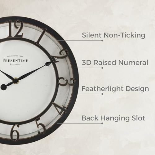 Presentime 10" Farmhouse Series Wall Clock