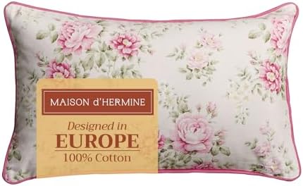Maison d' Hermine Throw Pillow Covers 100% Cotton (12" x 20" - Pack of 1)