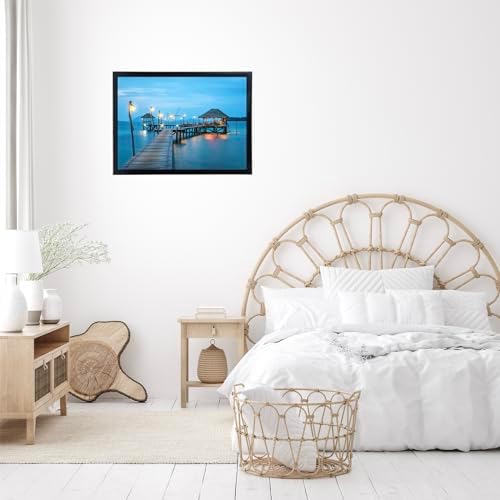 JCJMY 10x15 Black Picture Frame Set of 6, Horizontal and Vertical Formats for Wall Hanging, 10 x 15 Wall Gallery Poster Photo Frames with Shatter Resistant Plexiglass, 6 Pack, Black