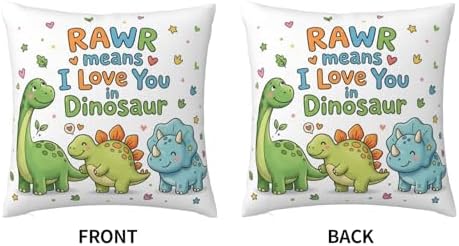 Cute Dinosaur Throw Pillow Cover
