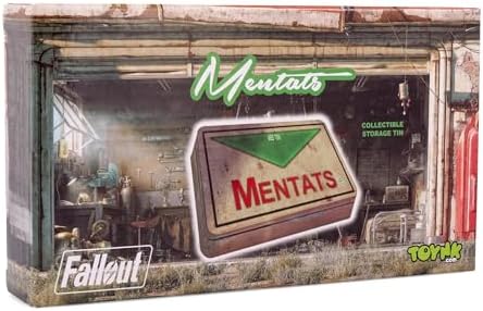 Toynk Fallout Mentats Storage Tin Replica | Metal Trinket Dish Organizer For Jewelry, Accessories, and More