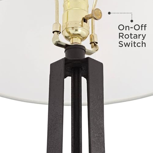 25 1/2" High Table Lamps Set of 2 Susan Dark Bronze Brown USB Charging Port