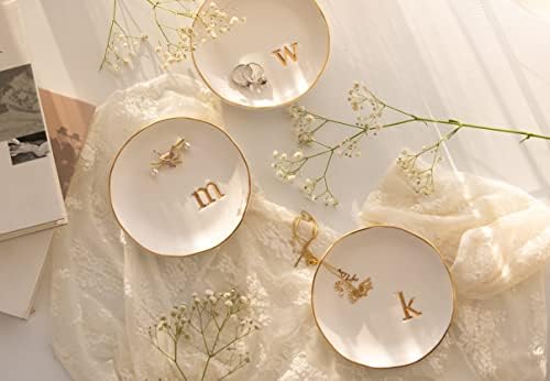 COLLECTIVE HOME Ceramic Jewelry Tray, Trinket Dish, Gifts for Women (B)