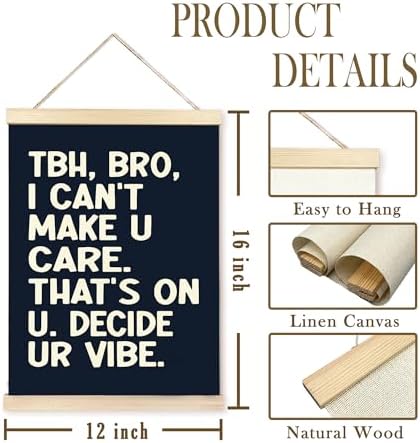 CGBHW Funny Classroom Poster Hanger Frame 12x16 Inch Purplish Blue, Classroom Must Haves Posters Wall Art Hanging Decor for Middle School Math Classroom Kids Room,Gifts for English Teacher Teens