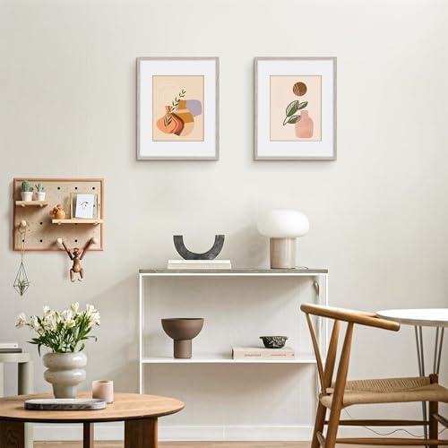 Picrit 11x14 Picture Frame Set of 12, Modern Gallery Wall Frames, Gray