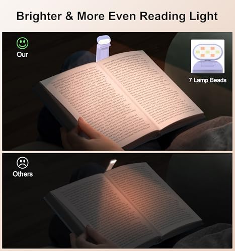 Gritin Reading Light, Rechargeable Book Light for Reading in Bed