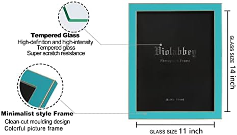 VIOLABBEY 11x14 Picture Frame Set of 4, Colorful Photo Frame Modern Style