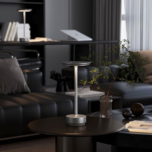TBBGA 1 Pack Rechargeable Cordless Table Lamp, 5000mAh Battery Table Light