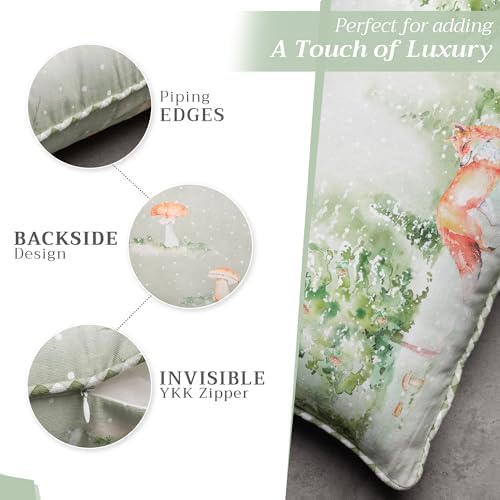 Maison d' Hermine Throw Pillow Covers 100% Cotton (12" x 20" - Pack of 1)