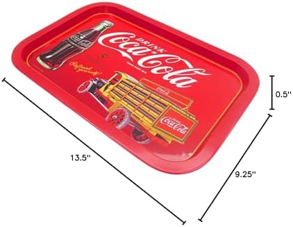 The Tin Box Company Coca Cola Rectangular Tin Tray (778417-12), Red
