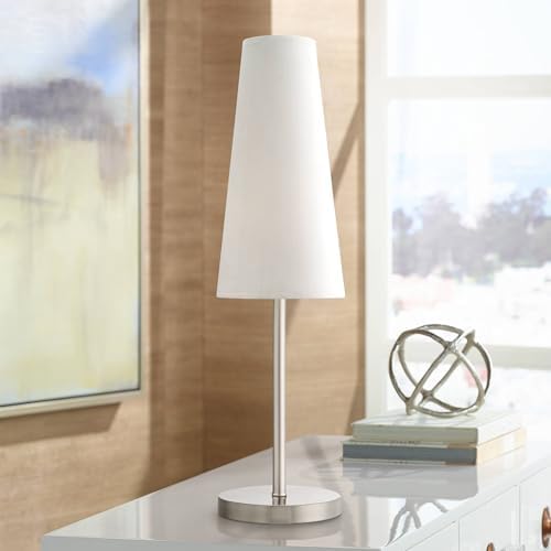 360 Lighting Snippet 26" Tall Accent Table Lamps Set of 2 Silver