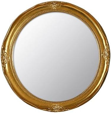 Funerom Vintage Decorative Hanging Mirror Round (Gold, 12.2 inch) | Wall Mirror