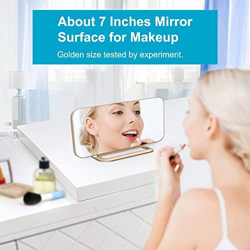 JALL Slim LED Digital Alarm Clock, Mirror Surface for Makeup, with Diming, Large Display, Easy Setting, USB Ports, Modern Decor for Bedroom, Desk, Gift for Women, Sister, College Girl, Black